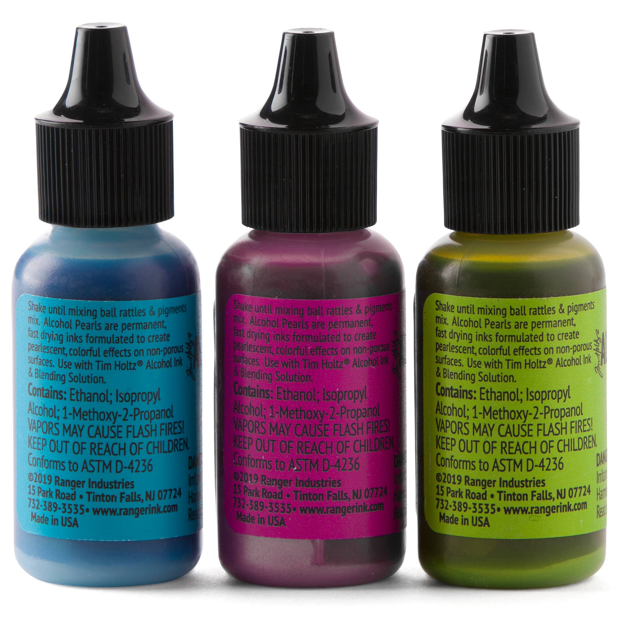 6 Packs: 3 ct. (18 total) Ranger Tim Holtz® Alcohol Ink Pearl Kit 2